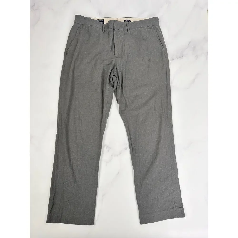 J.Crew Thompson Dress Pants Men’s 33x30 Gray Tapered Lightweight Business Casual